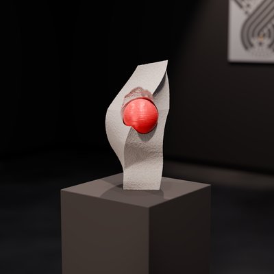 Strength Comes From Within - Skulptur von Ivo Meier