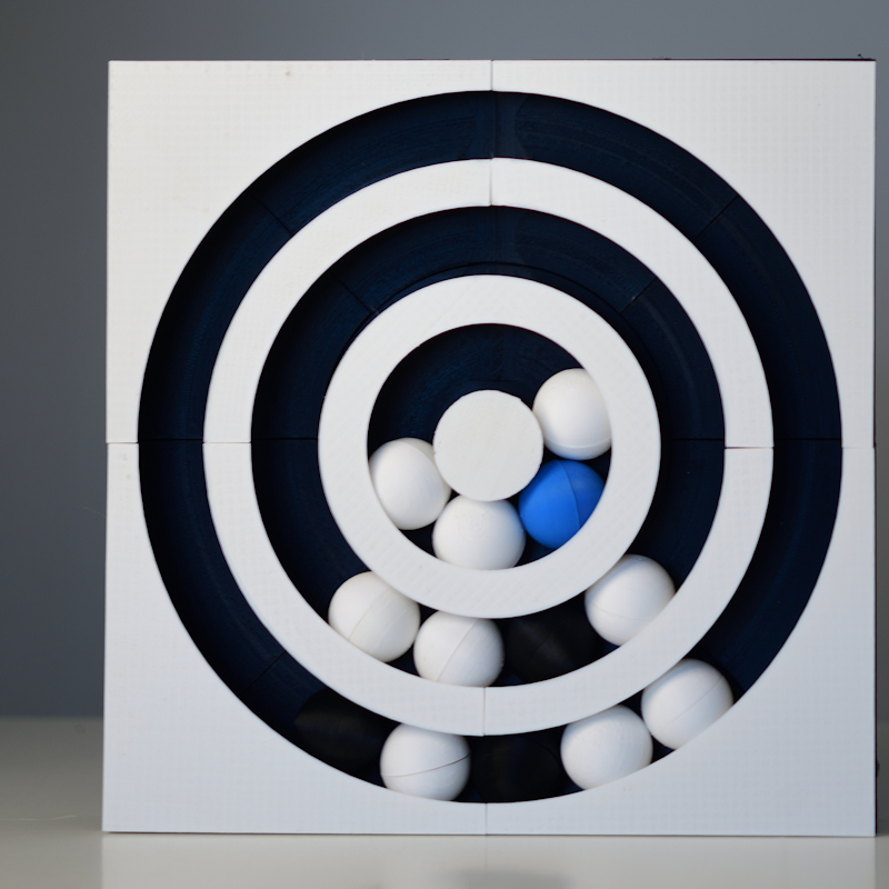 Centric white/black (Digital Art Sculpture)