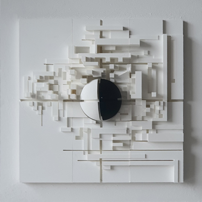 Entire Half (edgy) - Digital Art Sculpture by Ivo Meier