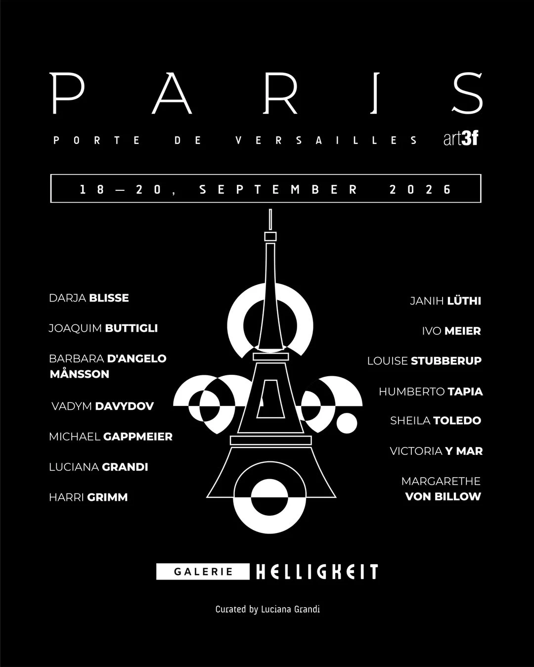 Art3f Paris | September 2026